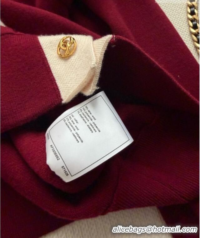 Buy Cheap Chanel Wool Cardigan CH093026 Burgundy 2026