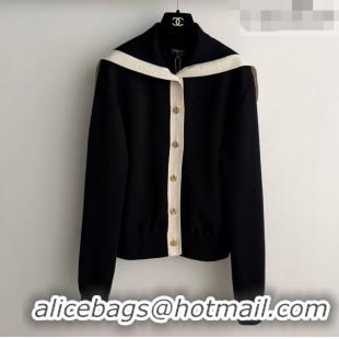 Spot Bulk Chanel Wool Cardigan CH093027 Black 2026