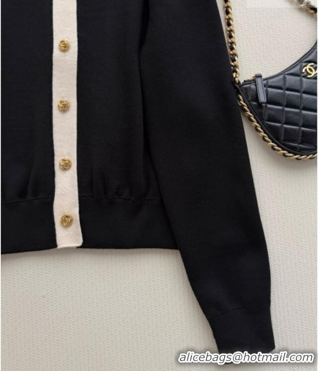 Spot Bulk Chanel Wool Cardigan CH093027 Black 2026