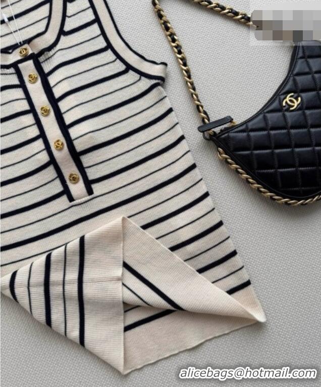 Original Cheap Chanel Cashmere Vest CH093030 Beige 2026