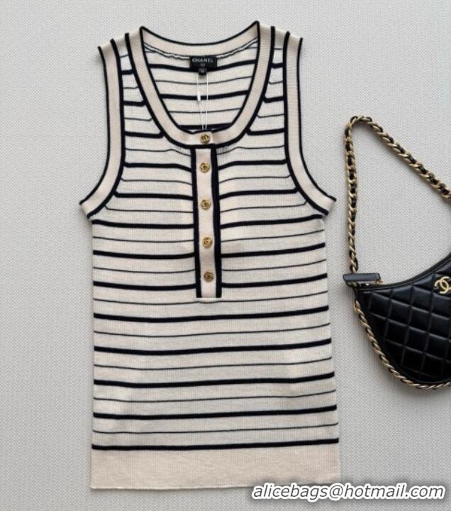 Original Cheap Chanel Cashmere Vest CH093030 Beige 2026