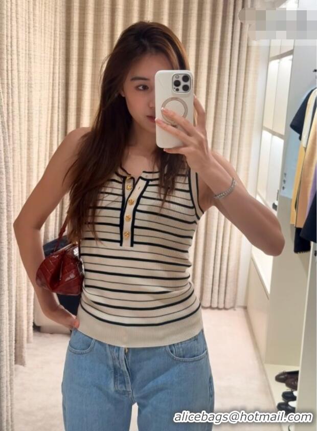 Original Cheap Chanel Cashmere Vest CH093030 Beige 2026