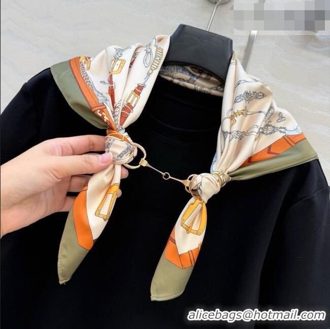 Grade Quality Hermes Cotton T-shirt with Scarf CH093024 Black 2026