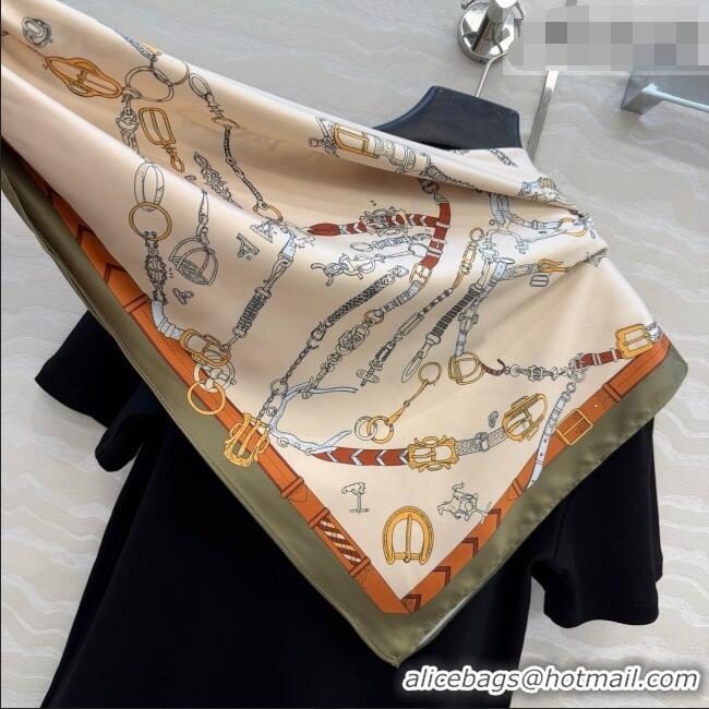 Grade Quality Hermes Cotton T-shirt with Scarf CH093024 Black 2026