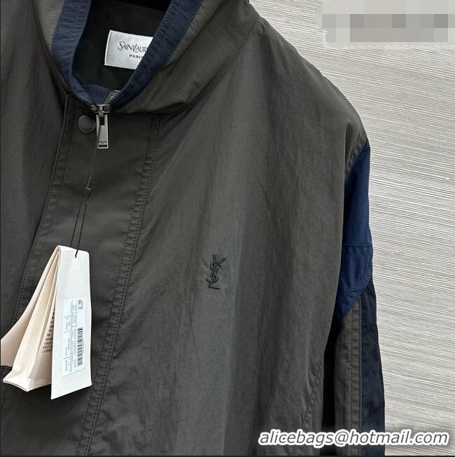 Traditional Discount Saint Laurent Jacket L093034 Grey 2026