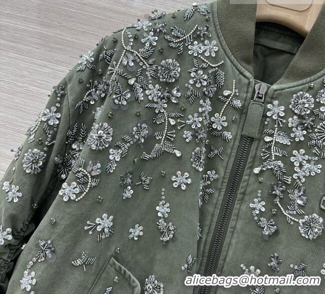 Luxury Discount Miu Miu Padded Jacket M093031 Green 2026