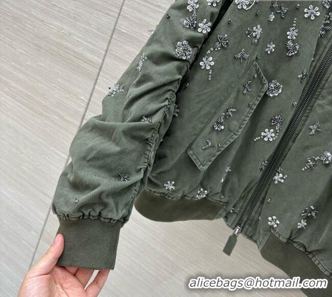Luxury Discount Miu Miu Padded Jacket M093031 Green 2026