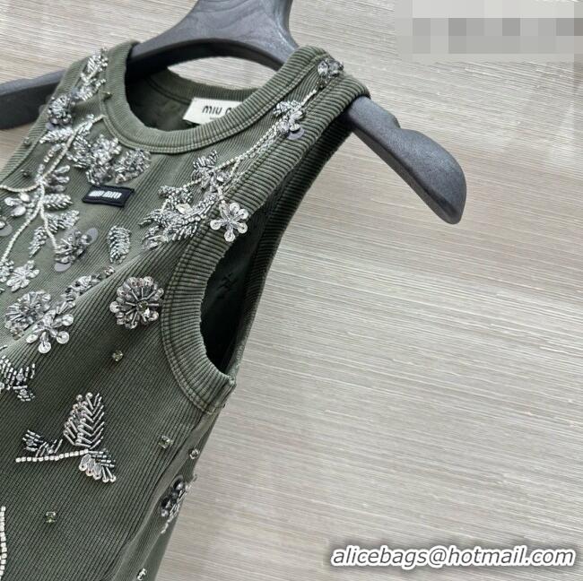 Well Crafted Miu Miu Vest M093032 Green 2026