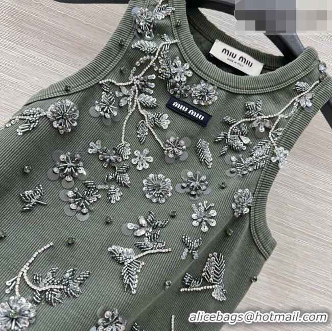 Well Crafted Miu Miu Vest M093032 Green 2026
