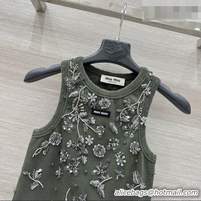Well Crafted Miu Miu Vest M093032 Green 2026