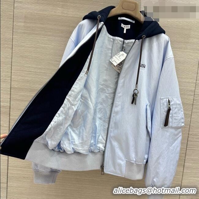 Discount Design Loewe Jacket L093033 Light Blue 2026