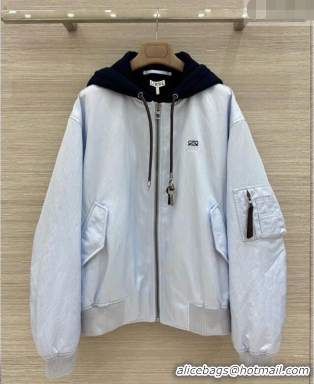 Discount Design Loewe Jacket L093033 Light Blue 2026