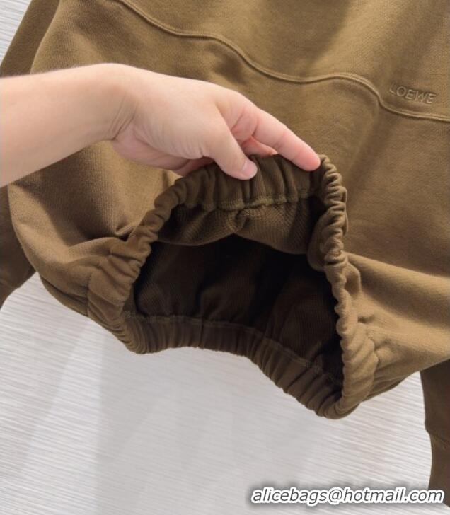 Inexpensive Loewe Cotton Sweatshirt L093046 Brown 2026