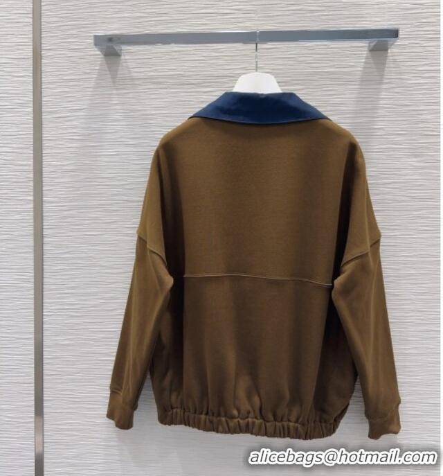 Inexpensive Loewe Cotton Sweatshirt L093046 Brown 2026