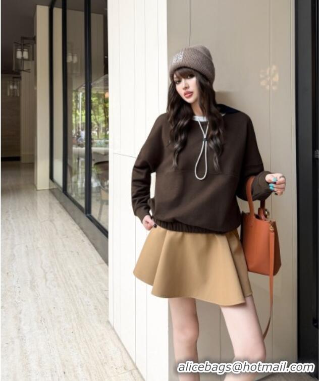 Inexpensive Loewe Cotton Sweatshirt L093046 Brown 2026