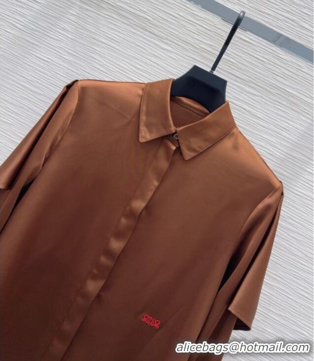 Classic Promotional Loewe Shirt L093048 Brown 2026