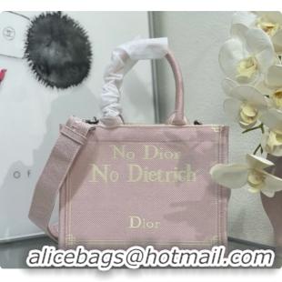 Best Price Dior Small Book Tote with Strap in Pink No Dior No Dietrich Embroidery D100739 2026