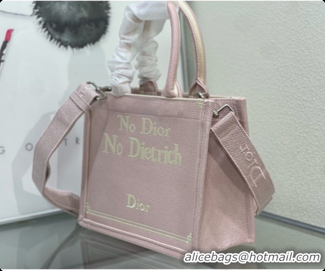 Best Price Dior Small Book Tote with Strap in Pink No Dior No Dietrich Embroidery D100739 2026
