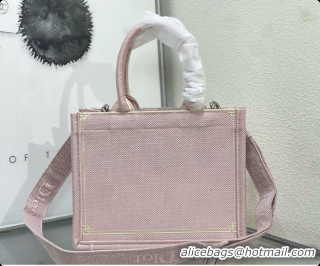 Best Price Dior Small Book Tote with Strap in Pink No Dior No Dietrich Embroidery D100739 2026