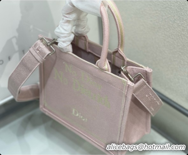 Best Price Dior Small Book Tote with Strap in Pink No Dior No Dietrich Embroidery D100739 2026