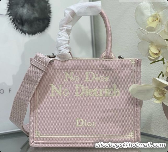 Best Price Dior Small Book Tote with Strap in Pink No Dior No Dietrich Embroidery D100739 2026