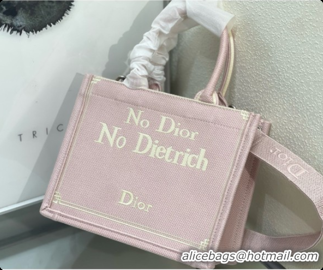 Best Price Dior Small Book Tote with Strap in Pink No Dior No Dietrich Embroidery D100739 2026