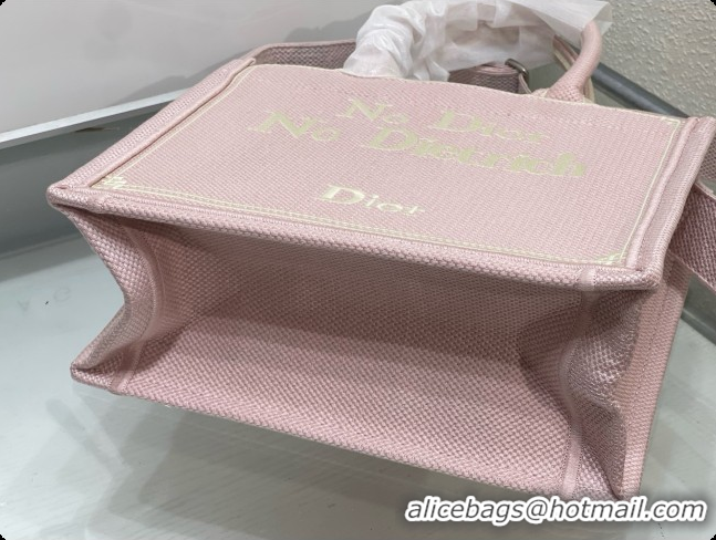 Best Price Dior Small Book Tote with Strap in Pink No Dior No Dietrich Embroidery D100739 2026