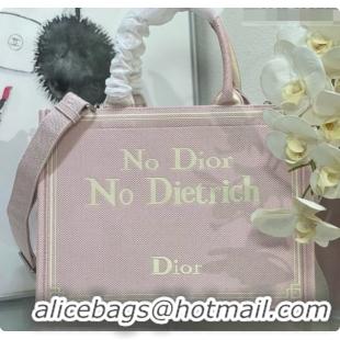 Discount Dior Medium Book Tote with Strap in Pink No Dior No Dietrich Embroidery D100740 2026