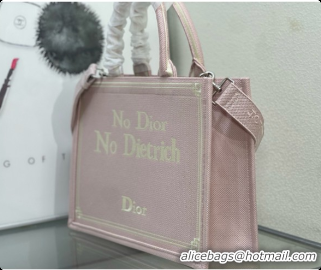 Discount Dior Medium Book Tote with Strap in Pink No Dior No Dietrich Embroidery D100740 2026