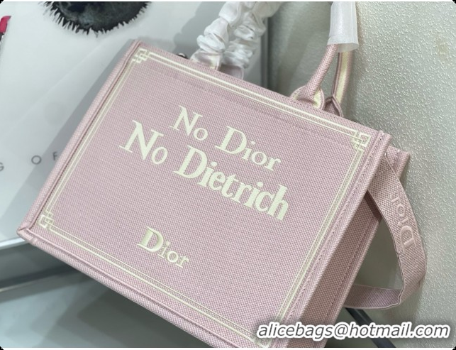 Discount Dior Medium Book Tote with Strap in Pink No Dior No Dietrich Embroidery D100740 2026
