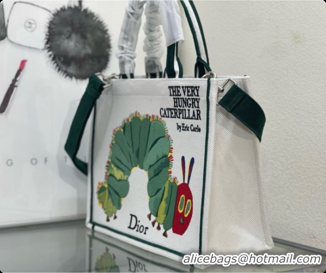 Best Quality Dior Medium Dior Book Tote with Strap in Multicolor Book Cover Embroidery D100744 2026