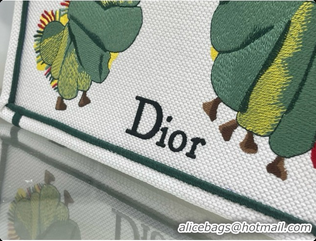 Best Quality Dior Medium Dior Book Tote with Strap in Multicolor Book Cover Embroidery D100744 2026