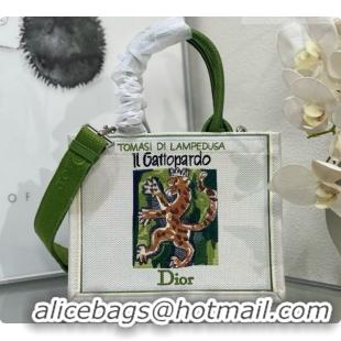 Most Popular Dior Small Dior Book Tote with Strap in Beige Multicolor Book Cover Embroidery D100749 2026