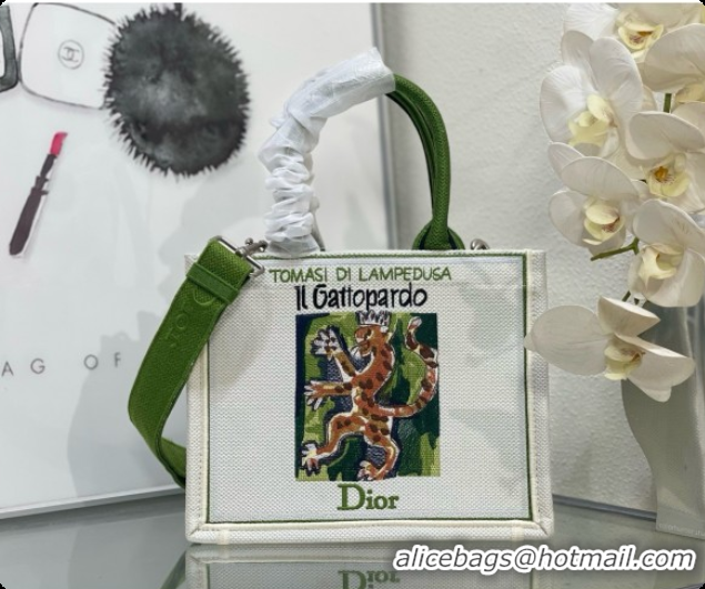 Most Popular Dior Small Dior Book Tote with Strap in Beige Multicolor Book Cover Embroidery D100749 2026