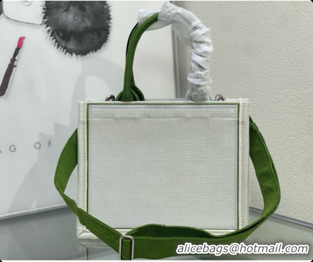Most Popular Dior Small Dior Book Tote with Strap in Beige Multicolor Book Cover Embroidery D100749 2026