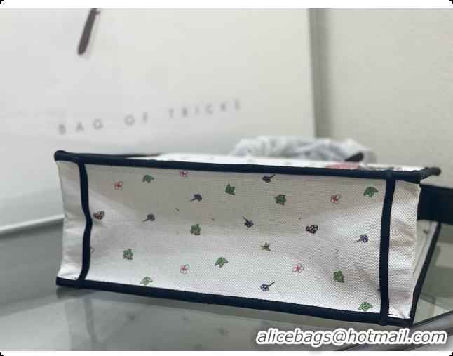 Best Product Dior Medium Dior Book Tote with Strap Multicolor Dior Hortensia Garden Embroidery D100752 2026