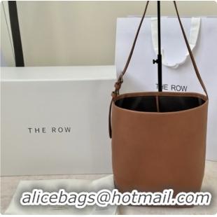 Shop The Row Park Bucket Bag in Masoni Leather Tan Brown 2026 8860