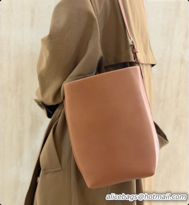 Shop The Row Park Bucket Bag in Masoni Leather Tan Brown 2026 8860