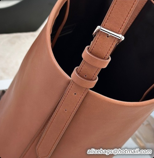 Shop The Row Park Bucket Bag in Masoni Leather Tan Brown 2026 8860
