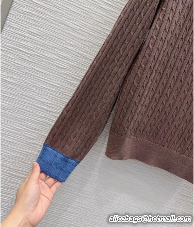 Buy Fashionable Miu Miu Wool Sweater M093052 Brown 2026