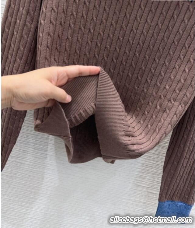 Buy Fashionable Miu Miu Wool Sweater M093052 Brown 2026