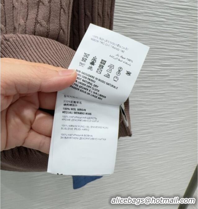 Buy Fashionable Miu Miu Wool Sweater M093052 Brown 2026