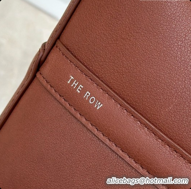 Purchase The Row Park Bucket Bag in Masoni Leather 8860 Red Brown 2026