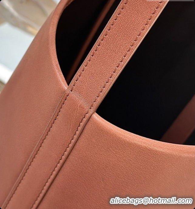 Purchase The Row Park Bucket Bag in Masoni Leather 8860 Red Brown 2026