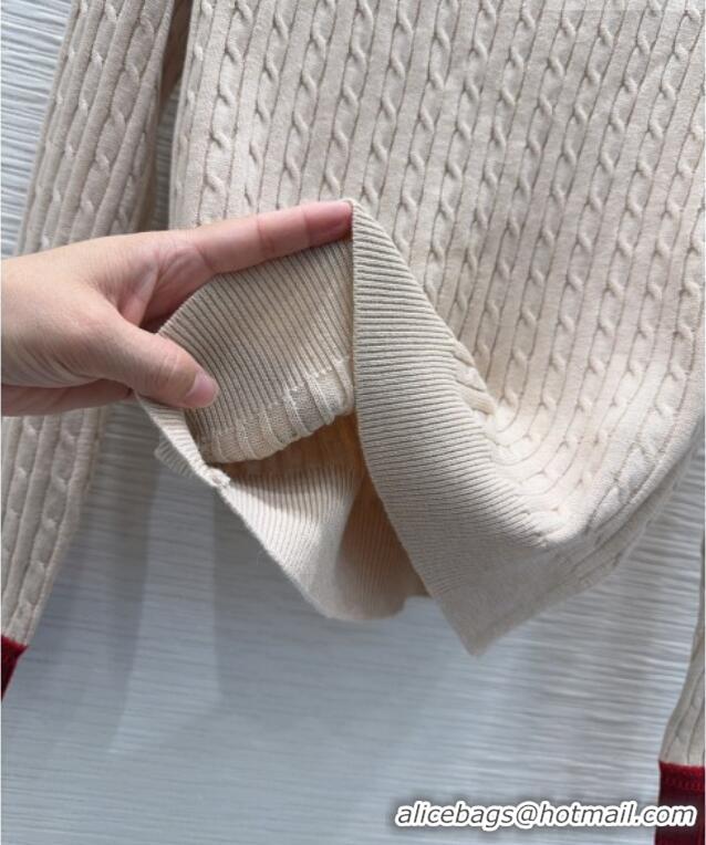 Buy Cheapest Miu Miu Wool Sweater M093053 Beige 2026
