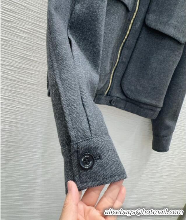 Most Popular Miu Miu Jacket M093054 Grey 2026