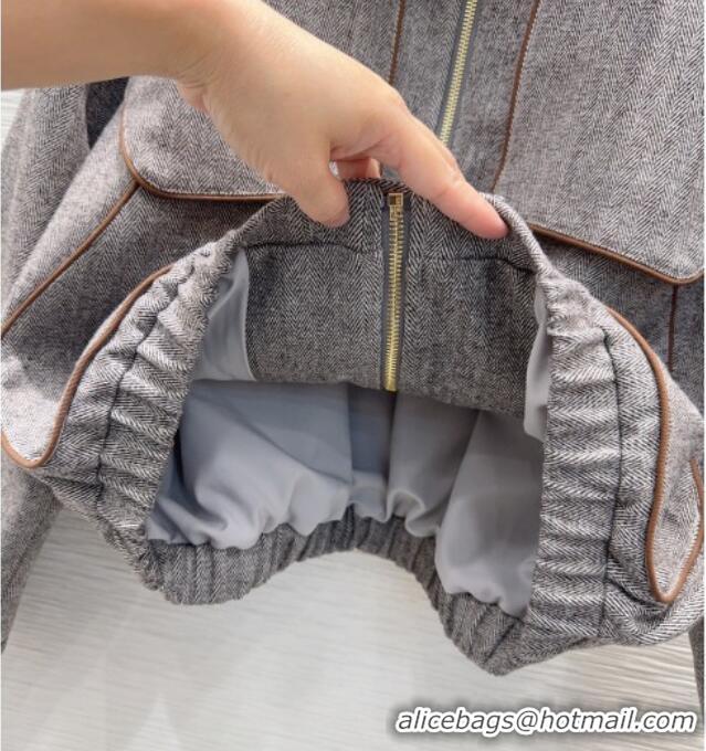 Best Quality Miu Miu Jacket M093055 Light Grey 2026