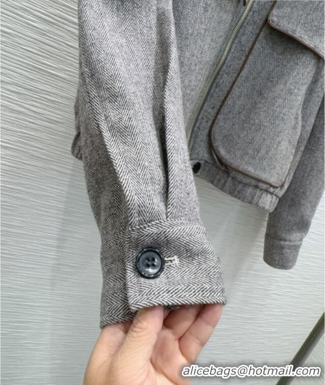 Best Quality Miu Miu Jacket M093055 Light Grey 2026