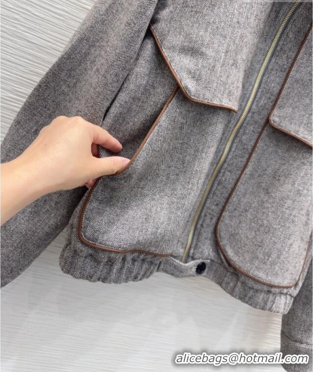 Best Quality Miu Miu Jacket M093055 Light Grey 2026