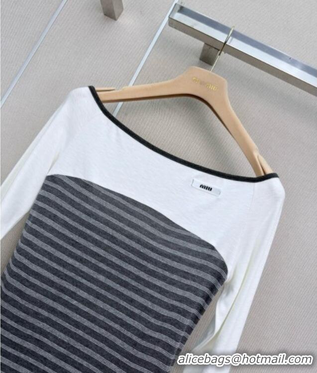Good Product Miu Miu Top CH093058 White/Grey 2026